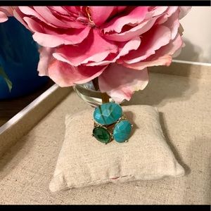 Turquoise Shades Stone Gold OS Ring